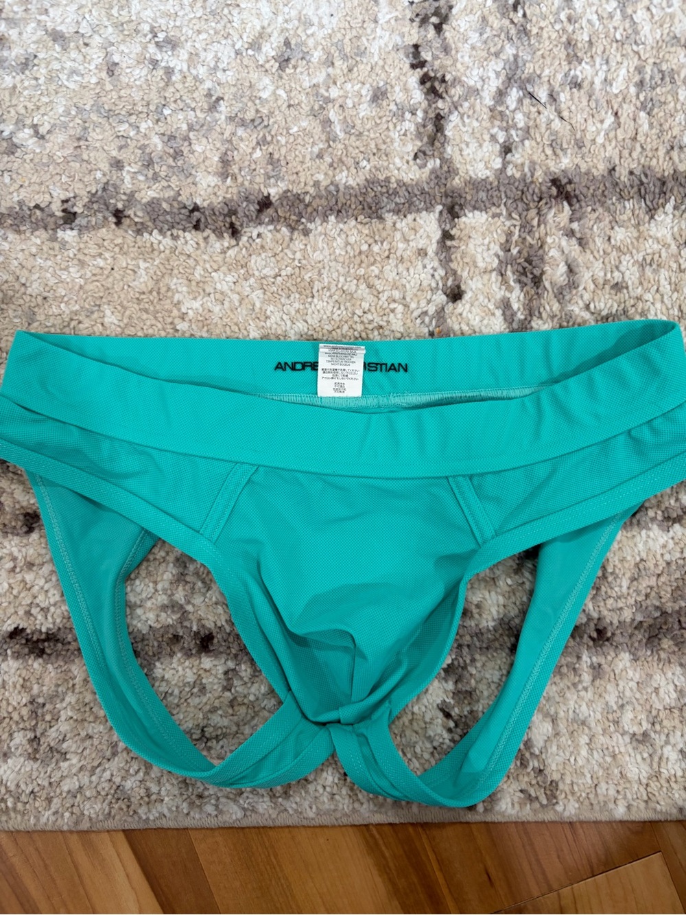ANDREW CHRISTIAN Teal Men's jock Brief